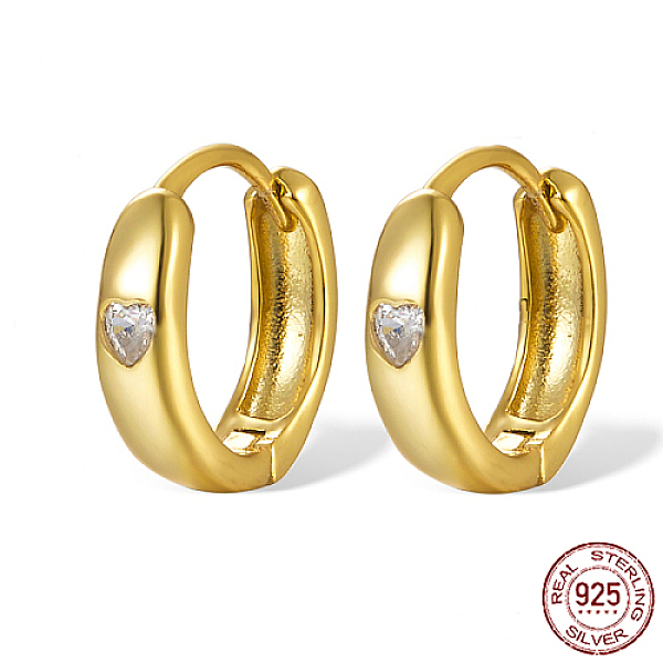 PandaHall 925 Sterling Silver Thick Hoop Earrings for Women, with Micro Pave Cubic Zirconia Heart, Real 18K Gold Plated, Clear, 11x3mm...
PandaHall 925 Sterling Silver Thick Hoop Earrings for Women, with Micro Pave Cubic Zirconia Heart, Real 18K Gold Plated, Clear, 11x3mm...