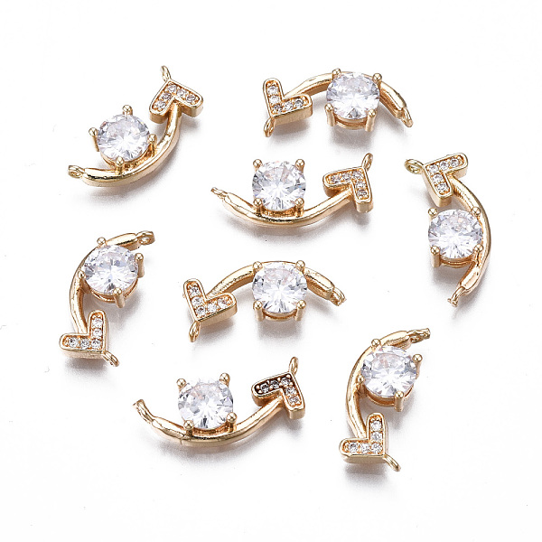 PandaHall Brass Micro Pave Clear Cubic Zirconia Links Connectors, Long-Lasting Plated, Cadmium Free & Lead Free, Arrow, Light Gold...
PandaHall Brass Micro Pave Clear Cubic Zirconia Links Connectors, Long-Lasting Plated, Cadmium Free & Lead Free, Arrow, Light Gold...
