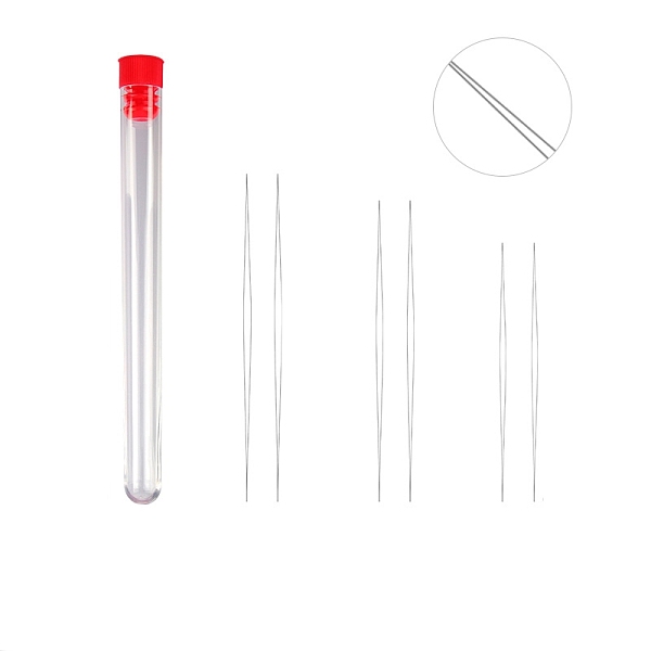 PandaHall Stainless Steel Collapsible Big Eye Beading Needles, Seed Bead Needle, with Storage Tube, Red, 114~161x15mm, 7pcs/set Stainless...
PandaHall Stainless Steel Collapsible Big Eye Beading Needles, Seed Bead Needle, with Storage Tube, Red, 114~161x15mm, 7pcs/set Stainless...