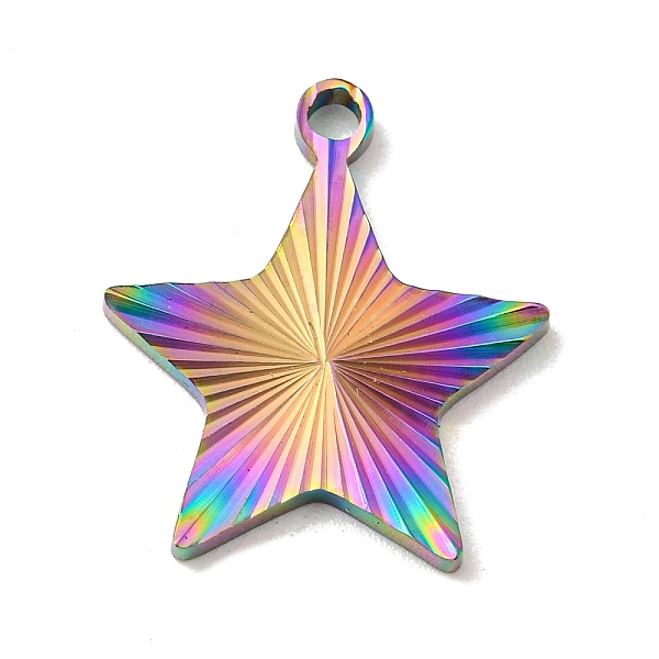PandaHall Ion Plating(IP) 304 Stainless Steel Pendants, Star Charm, Rainbow Color, 20x18x1.8mm, Hole: 1.8mm 304 Stainless Steel
PandaHall Ion Plating(IP) 304 Stainless Steel Pendants, Star Charm, Rainbow Color, 20x18x1.8mm, Hole: 1.8mm 304 Stainless Steel