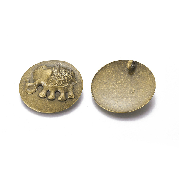 PandaHall Iron Pendants, Flat Round with Elephant, Antique Bronze, 45x10mm, Hole: 5.5mm Iron Flat Round
PandaHall Iron Pendants, Flat Round with Elephant, Antique Bronze, 45x10mm, Hole: 5.5mm Iron Flat Round
