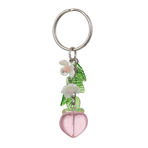 PandaHall Fruits & Leaf Acrylic Pendant Keychain, with Iron Keychain Ring, Peach, 7.5cm Acrylic Peach
PandaHall Fruits & Leaf Acrylic Pendant Keychain, with Iron Keychain Ring, Peach, 7.5cm Acrylic Peach