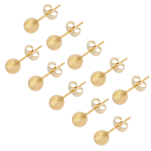 PandaHall Unicraftale 304 Stainless Steel Ear Studs, Hypoallergenic Earrings, Textured, with Ear Nuts, Round, Golden, 18x6mm, Pin: 0.7mm...
PandaHall Unicraftale 304 Stainless Steel Ear Studs, Hypoallergenic Earrings, Textured, with Ear Nuts, Round, Golden, 18x6mm, Pin: 0.7mm...
