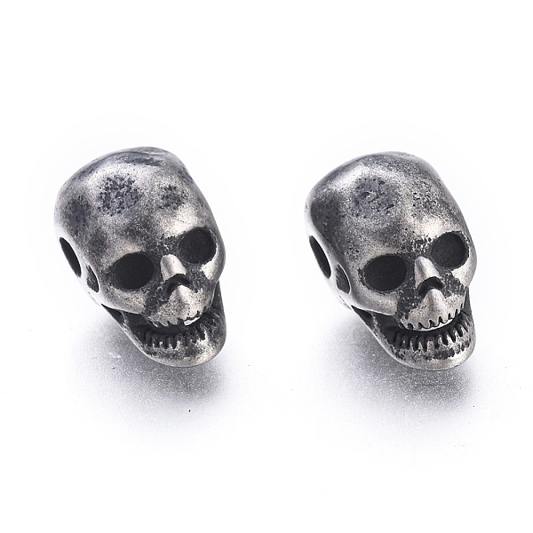 PandaHall Halloween 304 Stainless Steel Beads, Skull Head, Antique Silver, 12x7x9.5mm, Hole: 2mm 304 Stainless Steel Skull
PandaHall Halloween 304 Stainless Steel Beads, Skull Head, Antique Silver, 12x7x9.5mm, Hole: 2mm 304 Stainless Steel Skull