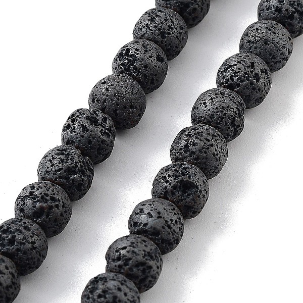 PandaHall Natural Lava Rock Beads Strands, Frosted, Round, 6~6.5mm, Hole: 1mm, about 70pcs/strand, 15.75 inch(40cm) Lava Rock Round
PandaHall Natural Lava Rock Beads Strands, Frosted, Round, 6~6.5mm, Hole: 1mm, about 70pcs/strand, 15.75 inch(40cm) Lava Rock Round