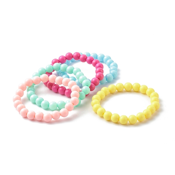PandaHall Opaque Acrylic Beads Stretch Bracelet for Kid, Round, Mixed Color, Inner Diameter: 1-7/8 inch(4.7cm) Acrylic Multicolor
PandaHall Opaque Acrylic Beads Stretch Bracelet for Kid, Round, Mixed Color, Inner Diameter: 1-7/8 inch(4.7cm) Acrylic Multicolor