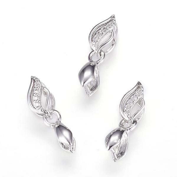 PandaHall Long-Lasting Plated Brass Micro Pave Cubic Zirconia Ice Pick Pinch Bails, Real Platinum Plated, 18mm, Hole: 2x4mm, 10x6x3.5mm, Pin...
PandaHall Long-Lasting Plated Brass Micro Pave Cubic Zirconia Ice Pick Pinch Bails, Real Platinum Plated, 18mm, Hole: 2x4mm, 10x6x3.5mm, Pin...