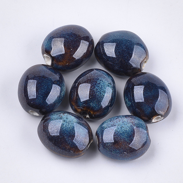 PandaHall Handmade Porcelain Beads, Fancy Antique Glazed Porcelain, Oval, Coconut Brown, 20~21x17.5~18x12~13mm, Hole: 2.5~3mm Porcelain Oval...
PandaHall Handmade Porcelain Beads, Fancy Antique Glazed Porcelain, Oval, Coconut Brown, 20~21x17.5~18x12~13mm, Hole: 2.5~3mm Porcelain Oval...