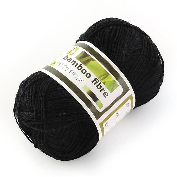 PandaHall Soft Baby Yarns, with Bamboo Fibre and Silk, Black, 1mm, about 140m/roll, 50g/roll, 6rolls/box Bamboo Fiber+Silk Black
PandaHall Soft Baby Yarns, with Bamboo Fibre and Silk, Black, 1mm, about 140m/roll, 50g/roll, 6rolls/box Bamboo Fiber+Silk Black