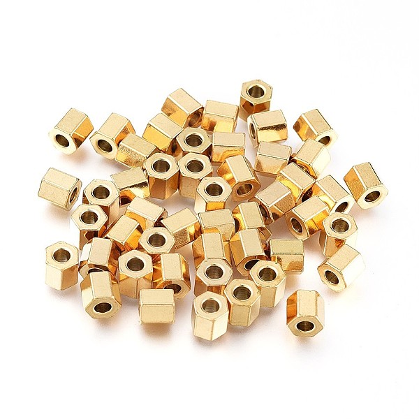 PandaHall Ion Plating(IP) 304 Stainless Steel Spacer Beads, Hexagon, Golden, 4x4x4mm, Hole: 1.8mm 304 Stainless Steel Hexagon
PandaHall Ion Plating(IP) 304 Stainless Steel Spacer Beads, Hexagon, Golden, 4x4x4mm, Hole: 1.8mm 304 Stainless Steel Hexagon