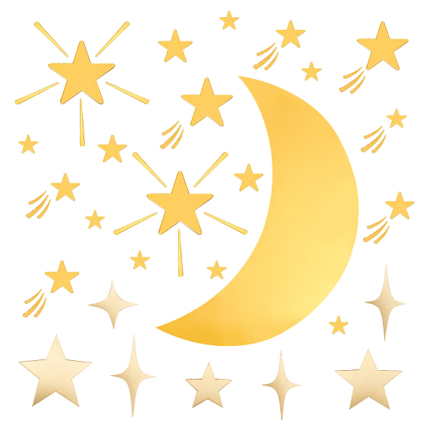 PandaHall Star Acrylic Mirror Wall Stickers, Self Adhesive, for Home Living Room Bedroom Decoration, Gold, 20~154x21.5~70x0.7~1mm Acrylic...
PandaHall Star Acrylic Mirror Wall Stickers, Self Adhesive, for Home Living Room Bedroom Decoration, Gold, 20~154x21.5~70x0.7~1mm Acrylic...