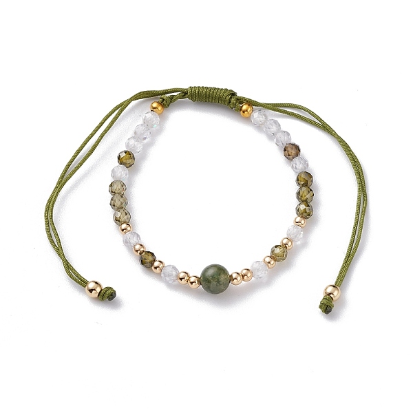 PandaHall Adjustable Bracelets for Women Gift, Natural Moss Agate & Cubic Zirconia & Brass Beaded Bracelets, Inner Diameter: 1-3/4~3-1/2...
PandaHall Adjustable Bracelets for Women Gift, Natural Moss Agate & Cubic Zirconia & Brass Beaded Bracelets, Inner Diameter: 1-3/4~3-1/2...
