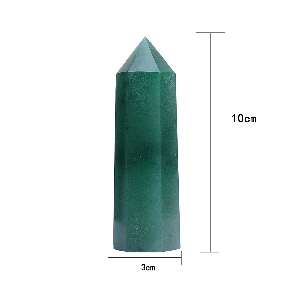 PandaHall Point Tower Natural Green Aventurine Home Display Decoration, Healing Stone Wands, for Reiki Chakra Meditation Therapy Decos...
PandaHall Point Tower Natural Green Aventurine Home Display Decoration, Healing Stone Wands, for Reiki Chakra Meditation Therapy Decos...
