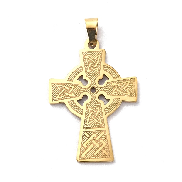 PandaHall 304 Stainless Steel Pendants, Cross Charm, Golden, 38x26x1mm, Hole: 7.5x4mm 304 Stainless Steel Cross
PandaHall 304 Stainless Steel Pendants, Cross Charm, Golden, 38x26x1mm, Hole: 7.5x4mm 304 Stainless Steel Cross