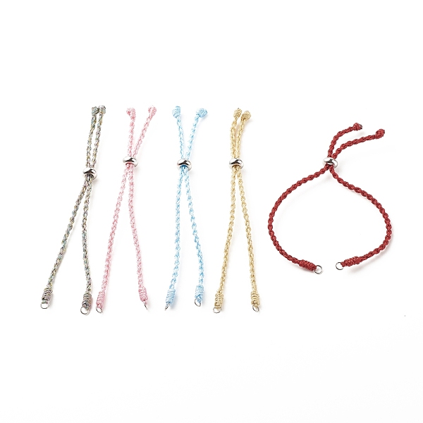 PandaHall Braided Polyester Cord Bracelet, with 201 Stainless Steel Beads, for Slider Bracelets Making, Mixed Color, 9-7/8 inch(25cm), 2~4mm..., Multicolor
PandaHall Braided Polyester Cord Bracelet, with 201 Stainless Steel Beads, for Slider Bracelets Making, Mixed Color, 9-7/8 inch(25cm), 2~4mm..., Multicolor