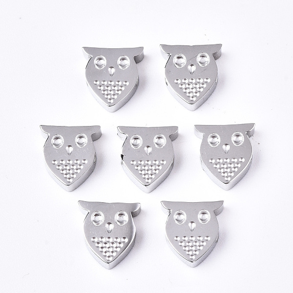 PandaHall 304 Stainless Steel Beads, Owl, Stainless Steel Color, 8x7.5x2.5mm, Hole: 1.5mm 304 Stainless Steel Owl
PandaHall 304 Stainless Steel Beads, Owl, Stainless Steel Color, 8x7.5x2.5mm, Hole: 1.5mm 304 Stainless Steel Owl