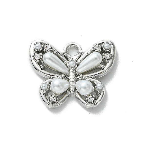 PandaHall Alloy and Rhinestone Pendant, with Resin, Butterfly, Platinum, 14.5x18x4.5mm, Hole: 1.8mm Alloy+Rhinestone Butterfly Clear
PandaHall Alloy and Rhinestone Pendant, with Resin, Butterfly, Platinum, 14.5x18x4.5mm, Hole: 1.8mm Alloy+Rhinestone Butterfly Clear