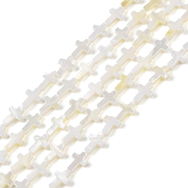 PandaHall Natural Freshwater Shell Beads Strands, Cross, WhiteSmoke, 10~10.5x7x2.5mm, Hole: 0.5mm, about 38pcs/strand, 15 inch(38.1cm)..., White
PandaHall Natural Freshwater Shell Beads Strands, Cross, WhiteSmoke, 10~10.5x7x2.5mm, Hole: 0.5mm, about 38pcs/strand, 15 inch(38.1cm)..., White