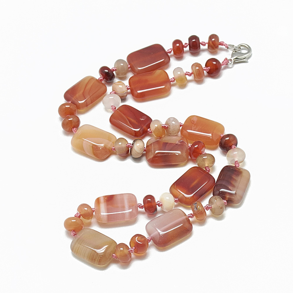 PandaHall Natural Carnelian Beaded Necklaces, with Alloy Lobster Clasps, Rectangle, Dyed, 18.1 inch~18.5 inch(46~47cm), Rectangle...
PandaHall Natural Carnelian Beaded Necklaces, with Alloy Lobster Clasps, Rectangle, Dyed, 18.1 inch~18.5 inch(46~47cm), Rectangle...