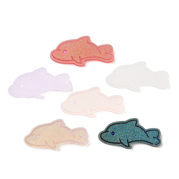 PandaHall Translucent Resin Cabochons, AB Color Plated, Dolphin, Mixed Color, 21x45x4.5mm Resin Dolphin Multicolor
PandaHall Translucent Resin Cabochons, AB Color Plated, Dolphin, Mixed Color, 21x45x4.5mm Resin Dolphin Multicolor