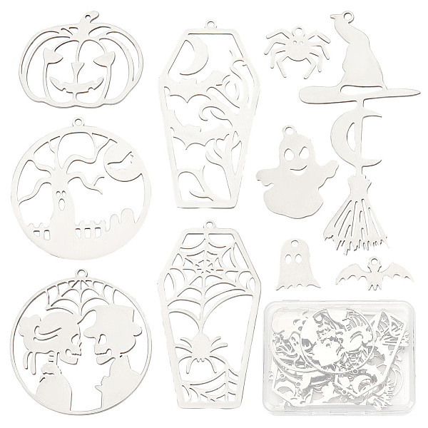 PandaHall SUNNYCLUE 1 Box 20Pcs Halloween Charms Stainless Steel Spider Charms Skull Charm Double Sided Bat Spooky Ghost Charm Witch Hat...
PandaHall SUNNYCLUE 1 Box 20Pcs Halloween Charms Stainless Steel Spider Charms Skull Charm Double Sided Bat Spooky Ghost Charm Witch Hat...