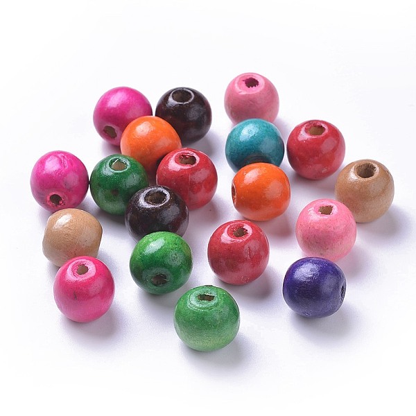 PandaHall Dyed Natural Wood Beads, Round, Lead Free, Mixed Color, 16x15mm, Hole: 4mm, about 800pcs/1000g Maple Wood Round Multicolor
PandaHall Dyed Natural Wood Beads, Round, Lead Free, Mixed Color, 16x15mm, Hole: 4mm, about 800pcs/1000g Maple Wood Round Multicolor