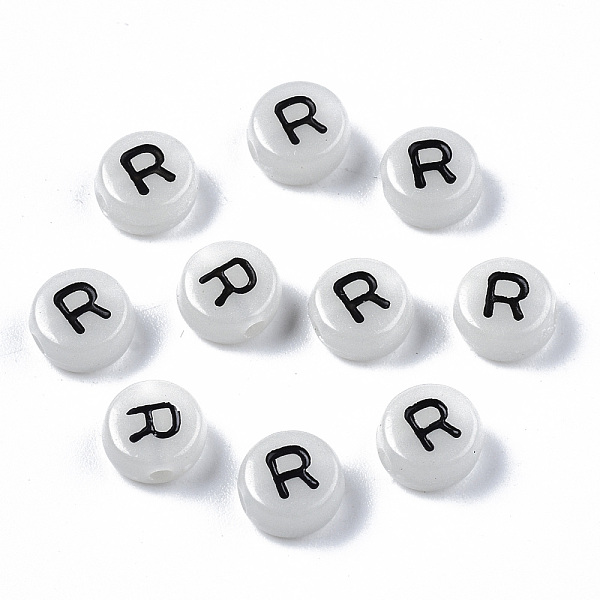 PandaHall Acrylic Beads, with Enamel and Luminous, Horizontal Hole, Flat Round with Black Letter, Glow in the Dark, Light Grey, Letter.R...
PandaHall Acrylic Beads, with Enamel and Luminous, Horizontal Hole, Flat Round with Black Letter, Glow in the Dark, Light Grey, Letter.R...