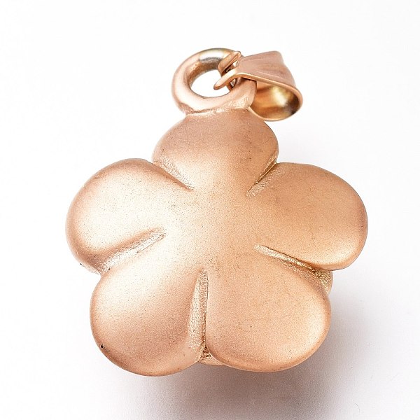 PandaHall 304 Stainless Steel Pendants, Sandblasting Effect, 3D Flower, Matte Rose Gold Color, 28x22x10mm, Hole: 7x3mm 304 Stainless Steel...
PandaHall 304 Stainless Steel Pendants, Sandblasting Effect, 3D Flower, Matte Rose Gold Color, 28x22x10mm, Hole: 7x3mm 304 Stainless Steel...
