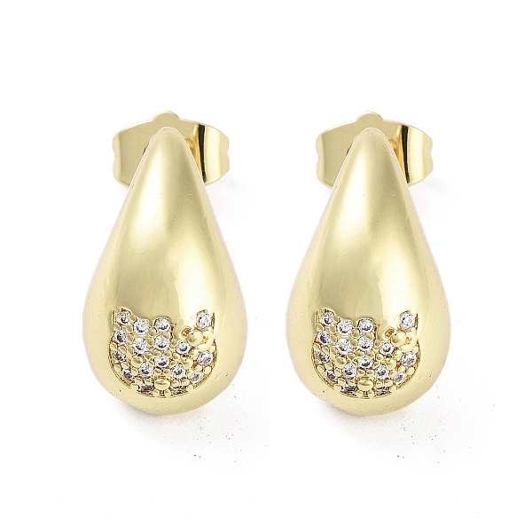PandaHall Teardrop Rack Plating Brass Cubic Zirconia Stud Earrings for Women, Long-Lasting Plated, Lead Free & Cadmium Free, Real 18K Gold...
PandaHall Teardrop Rack Plating Brass Cubic Zirconia Stud Earrings for Women, Long-Lasting Plated, Lead Free & Cadmium Free, Real 18K Gold...
