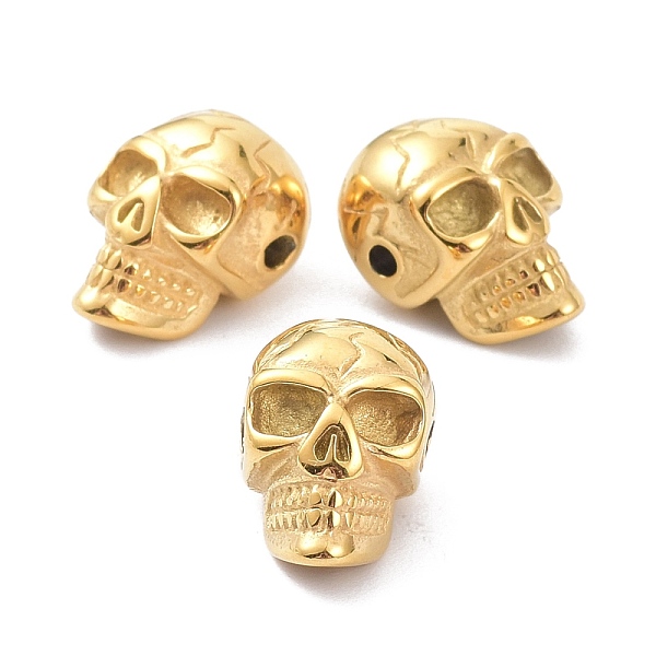 PandaHall Ion Plating(IP) 304 Stainless Steel Beads, Skull, Golden, 14x9.5x9mm, Hole: 1.6mm 304 Stainless Steel Skull
PandaHall Ion Plating(IP) 304 Stainless Steel Beads, Skull, Golden, 14x9.5x9mm, Hole: 1.6mm 304 Stainless Steel Skull