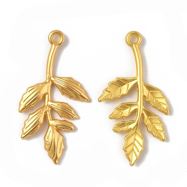 PandaHall Rack Plating Alloy Pendants, Cadmium Free & Lead Free & Nickle Free, Leafy Branch Charm, Matte Gold Color, 30x15.5x2mm, Hole...
PandaHall Rack Plating Alloy Pendants, Cadmium Free & Lead Free & Nickle Free, Leafy Branch Charm, Matte Gold Color, 30x15.5x2mm, Hole...
