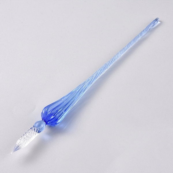 PandaHall Handmade Glass Dip Pen, Calligraphy Signature Pen, Business Present, Blue, 190x17mm Glass Blue
PandaHall Handmade Glass Dip Pen, Calligraphy Signature Pen, Business Present, Blue, 190x17mm Glass Blue