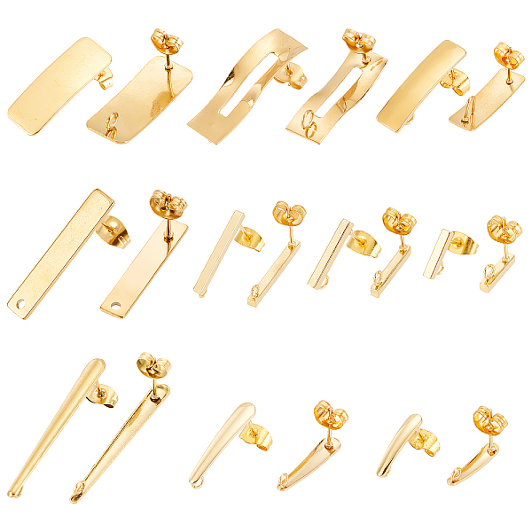 PandaHall arricraft 16 Pcs Earrings Posts,8 Styles Rectangle Earring Pin Studs with Butterfly Earring Backs 304 Stainless Steel Stud Earring...
PandaHall arricraft 16 Pcs Earrings Posts,8 Styles Rectangle Earring Pin Studs with Butterfly Earring Backs 304 Stainless Steel Stud Earring...