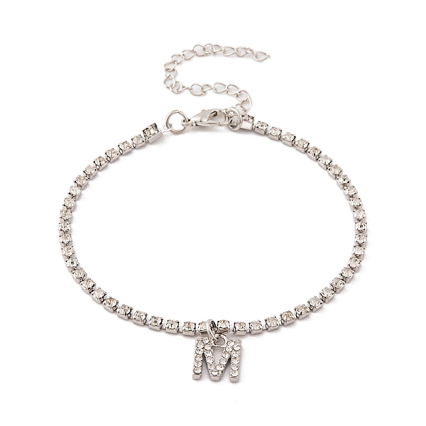 PandaHall Fashionable and Creative Rhinestone Anklet Bracelets, English Letter M Hip-hop Creative Beach Anklet for Women Alloy
PandaHall Fashionable and Creative Rhinestone Anklet Bracelets, English Letter M Hip-hop Creative Beach Anklet for Women Alloy