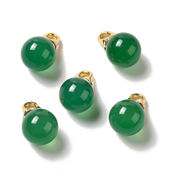 PandaHall Natural Agate(Dyed & Heated) Pendants, Round Charms with Real 18K Gold Plated Brass Findings, Green, 16x10mm, Hole: 2.5x3mm...
PandaHall Natural Agate(Dyed & Heated) Pendants, Round Charms with Real 18K Gold Plated Brass Findings, Green, 16x10mm, Hole: 2.5x3mm...