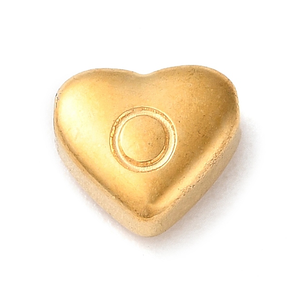 PandaHall 201 Stainless Steel Beads, Golden, Heart, Letter O, 7x8x3.5mm, Hole: 1.5mm 201 Stainless Steel Letter O
PandaHall 201 Stainless Steel Beads, Golden, Heart, Letter O, 7x8x3.5mm, Hole: 1.5mm 201 Stainless Steel Letter O