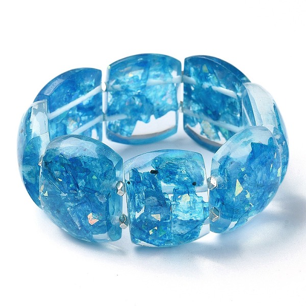 PandaHall Dyed Natural Selenite & Synthetic Opal Stretch Bracelets, Epoxy Resin Domino Bracelets for Women, Deep Sky Blue, Inner Diameter...
PandaHall Dyed Natural Selenite & Synthetic Opal Stretch Bracelets, Epoxy Resin Domino Bracelets for Women, Deep Sky Blue, Inner Diameter...