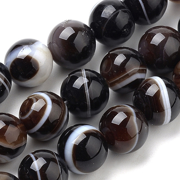 PandaHall Natural Striped Agate/Banded Agate Beads Strands, Dyed, Round, Coconut Brown, 6mm, Hole: 1mm, about 63pcs/strand, 14.96 inch...
PandaHall Natural Striped Agate/Banded Agate Beads Strands, Dyed, Round, Coconut Brown, 6mm, Hole: 1mm, about 63pcs/strand, 14.96 inch...