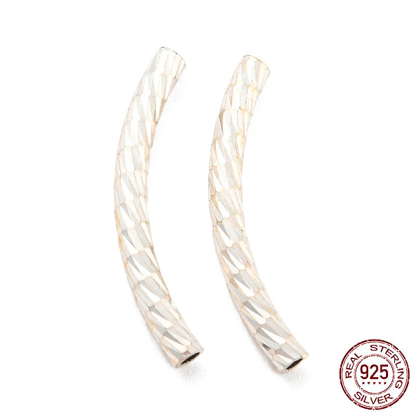 PandaHall 925 Sterling Silver Tube Beads, Diamond Cut, Curved Tube, Silver, 20x4.5x2mm, Hole: 1.2mm Sterling Silver Tube
PandaHall 925 Sterling Silver Tube Beads, Diamond Cut, Curved Tube, Silver, 20x4.5x2mm, Hole: 1.2mm Sterling Silver Tube