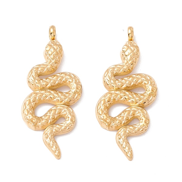 PandaHall Ion Plating(IP) 304 Stainless Steel Pendants, Snake, Golden, 35x14x4mm, Hole: 2.4mm 304 Stainless Steel Snake
PandaHall Ion Plating(IP) 304 Stainless Steel Pendants, Snake, Golden, 35x14x4mm, Hole: 2.4mm 304 Stainless Steel Snake