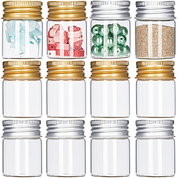 PandaHall SUNNYCLUE 32Pcs 2 Colors Clear Glass Bottles Bead Containers, Screw Top Bead Storage Tubes with Aluminum Cap, Column, Golden &...
PandaHall SUNNYCLUE 32Pcs 2 Colors Clear Glass Bottles Bead Containers, Screw Top Bead Storage Tubes with Aluminum Cap, Column, Golden &...