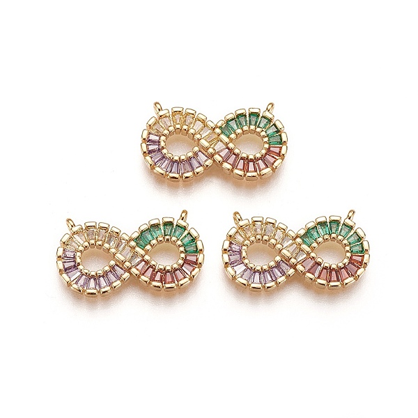 PandaHall Brass Micro Pave Cubic Zirconia Pendants, Infinity, Colorful, Golden, 11.5x20.5x2.5mm, Hole: 1mm Brass+Cubic Zirconia Infinity
PandaHall Brass Micro Pave Cubic Zirconia Pendants, Infinity, Colorful, Golden, 11.5x20.5x2.5mm, Hole: 1mm Brass+Cubic Zirconia Infinity