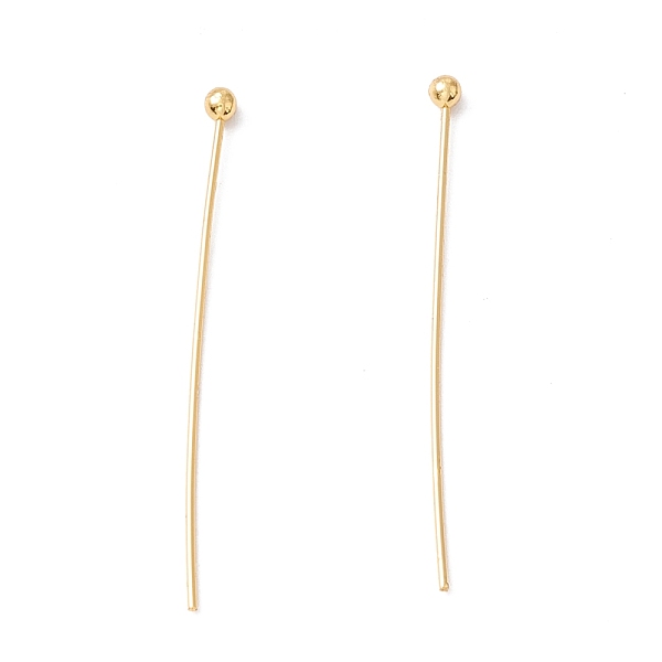 PandaHall Brass Ball Head Pins, Cadmium Free & Lead Free, Real 18K Gold Plated, 30~30.5mm, Head: 1.8mm, Pin: 0.5mm, 24 Gauge Brass
PandaHall Brass Ball Head Pins, Cadmium Free & Lead Free, Real 18K Gold Plated, 30~30.5mm, Head: 1.8mm, Pin: 0.5mm, 24 Gauge Brass