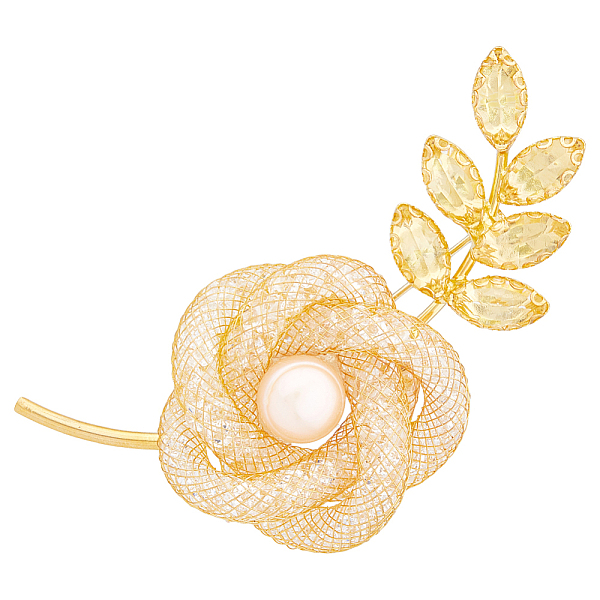 PandaHall HOBBIESAY 2Pcs Rhinestone Rose Flower with Natural Pearl Beaded Brooch Pin, Alloy & Brass Badge for Women, Golden, 63x30.5x20mm...
PandaHall HOBBIESAY 2Pcs Rhinestone Rose Flower with Natural Pearl Beaded Brooch Pin, Alloy & Brass Badge for Women, Golden, 63x30.5x20mm...