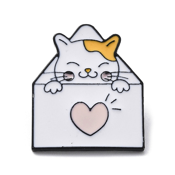 PandaHall Cute Cat Enamel Pins, Black Alloy Brooch for Women, Valentine's Day Theme, Heart, 29x24x1.5mm Alloy+Enamel Heart White
PandaHall Cute Cat Enamel Pins, Black Alloy Brooch for Women, Valentine's Day Theme, Heart, 29x24x1.5mm Alloy+Enamel Heart White
