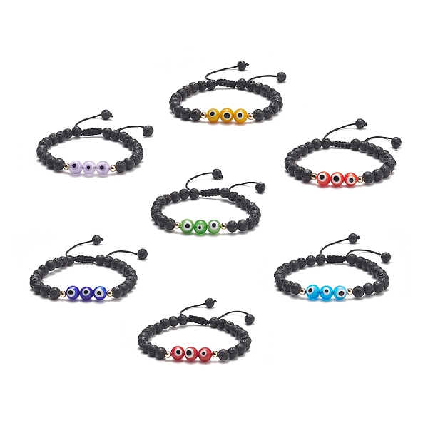 PandaHall 7Pcs 7 Color Natural Lava Rock & Lampwork Evil Eye Braided Bead Bracelets Set, Essential Oil Gemstone Stackable Bracelets for..., Multicolor
PandaHall 7Pcs 7 Color Natural Lava Rock & Lampwork Evil Eye Braided Bead Bracelets Set, Essential Oil Gemstone Stackable Bracelets for..., Multicolor