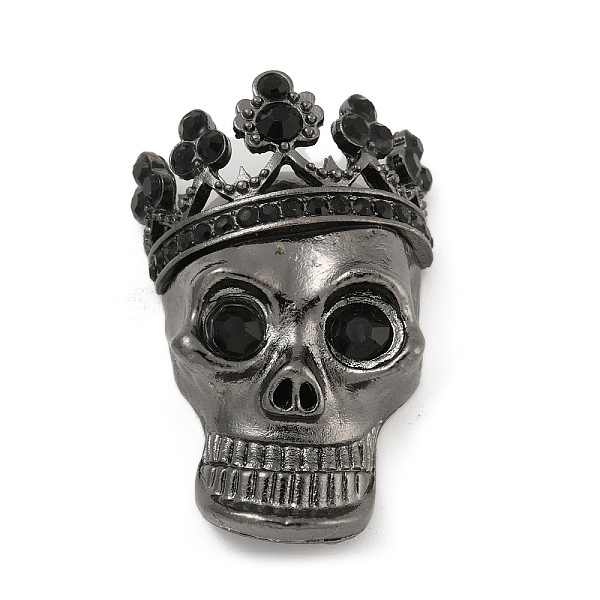 PandaHall Halloween Theme Alloy with Glass Rhinestone Cabochons, Skull, Gunmetal, 44x29x12mm Glass Skull
PandaHall Halloween Theme Alloy with Glass Rhinestone Cabochons, Skull, Gunmetal, 44x29x12mm Glass Skull