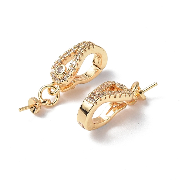 PandaHall Brass Crystal Rhinestone Twister Clasps, for Half Drilled Bead, Real 18K Gold Plated, 20.5mm, Clasps: 12.5x5x7mm, Pin: 0.6mm Brass..., Clear
PandaHall Brass Crystal Rhinestone Twister Clasps, for Half Drilled Bead, Real 18K Gold Plated, 20.5mm, Clasps: 12.5x5x7mm, Pin: 0.6mm Brass..., Clear
