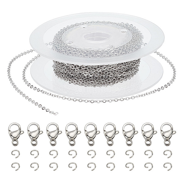 PandaHall ARRICRAFT DIY Chain Bracelet Necklace Making Kit, Including 304 Stainless Steel Cable Chains & Jump Rings & Lobster Claw Clasps...
PandaHall ARRICRAFT DIY Chain Bracelet Necklace Making Kit, Including 304 Stainless Steel Cable Chains & Jump Rings & Lobster Claw Clasps...