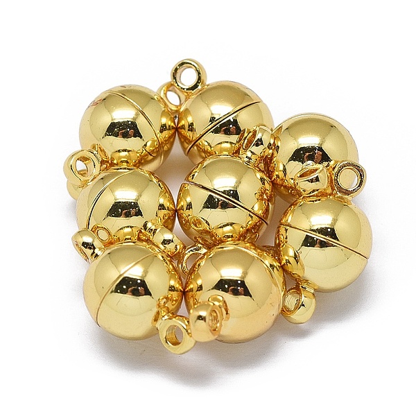 PandaHall Rack Plating Brass Magnetic Clasps with Loops, N45 Grade Strong Magnet, Long-Lasting Plated, Round, Real 24K Gold Plated, 14.5x8mm...
PandaHall Rack Plating Brass Magnetic Clasps with Loops, N45 Grade Strong Magnet, Long-Lasting Plated, Round, Real 24K Gold Plated, 14.5x8mm...